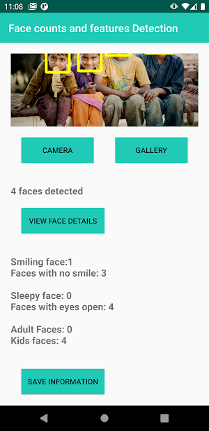 Face count Features Detection Screenshot 3