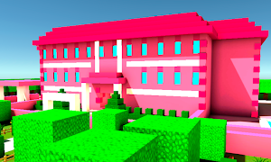 Pink Princess House Craft Game Screenshot 0