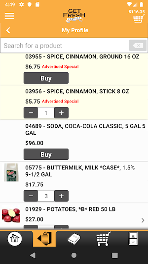 Get Fresh Produce Checkout Screenshot 1