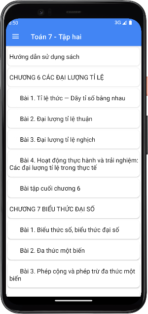 Toán Lớp7 - Tập hai Screenshot 3