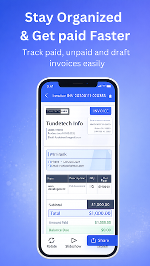 InvoiceBook Screenshot 2