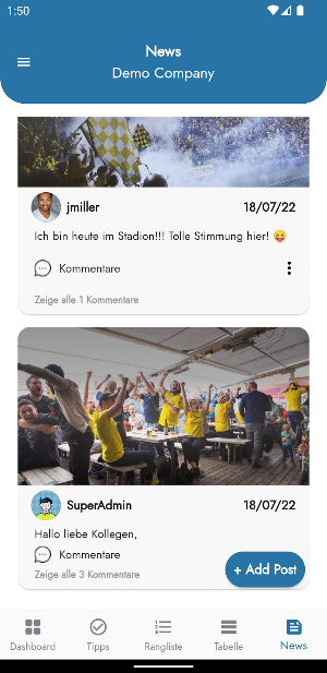 cupkick: Das Fußball Tippspiel Screenshot 2