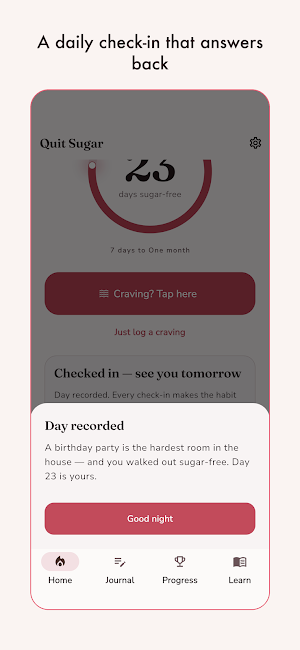 Quit Sugar: Break the Habit Screenshot 2