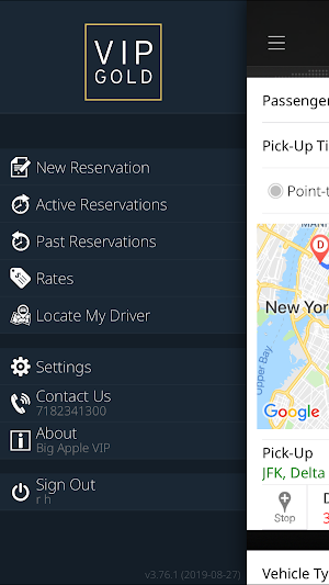 VIP Gold Booking App Screenshot 0