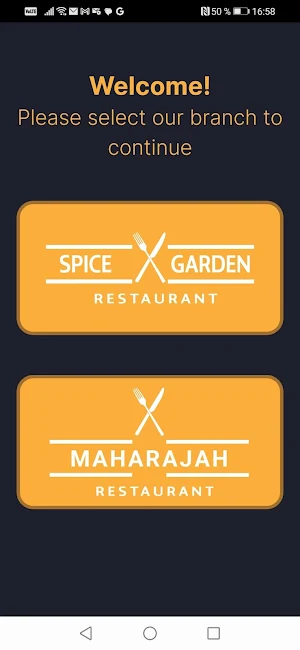 SpiceGarden Restaurant Screenshot 0