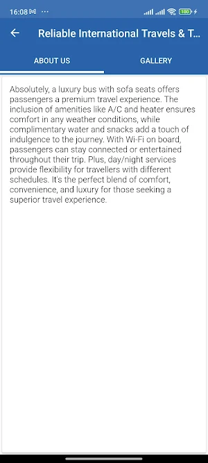 Reliable International Travels Screenshot 3