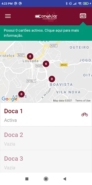 Cornélias - Lousada Bikesharin Screenshot 2