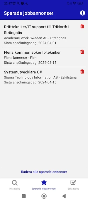 Jobbanken - sök jobb Screenshot 2