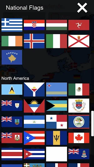 World Flag Map Screenshot 1
