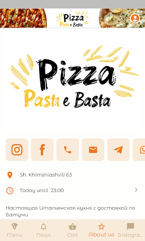 Pizza Pasta e Basta | Delivery Screenshot 2