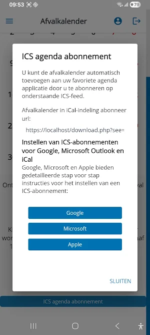 Afval-app Maassluis Screenshot 3
