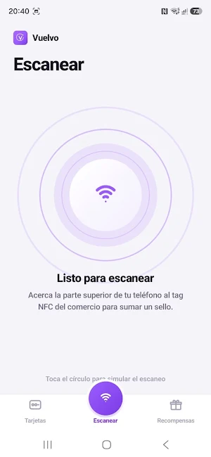 Vuelvo app Screenshot 2