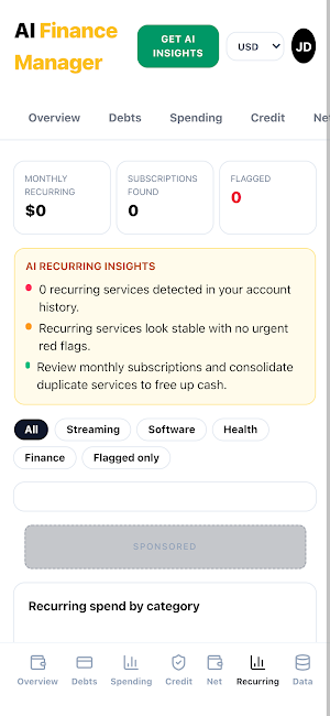 AI Finance Manager Screenshot 2
