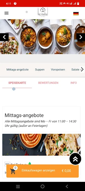 Taj Mahal Schweinfurt Screenshot 1