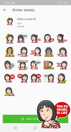 Stiker Lucu Bahasa Sunda WAStickerApps Screenshot 3