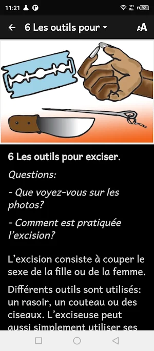 Excision en français Screenshot 2