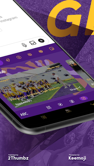 LSU TIGERS Social Hub, Keyboard & Stickers screenshot 8