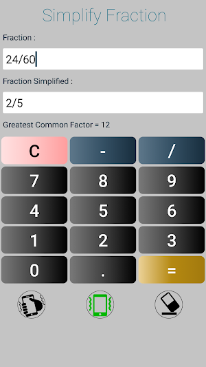 Simplify Fractions Screenshot 3