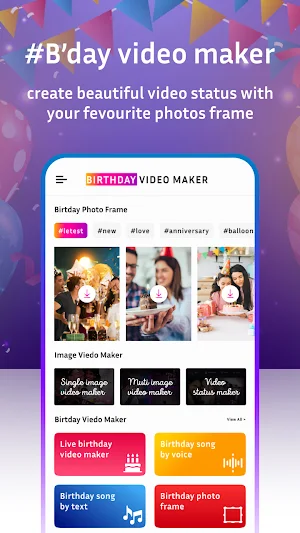 Birthday Video Maker & Editor Screenshot 0