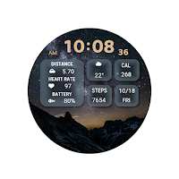 Dark Night Starry For Wear OS