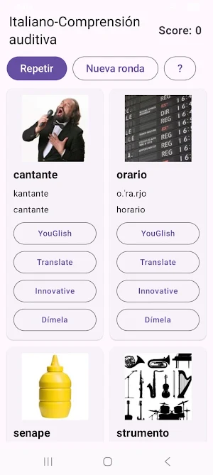 Italiano Comprensión Screenshot 0