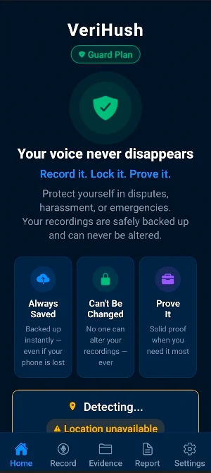 VeriHush Screenshot 0