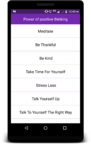 Power of positive thinking Screenshot 1