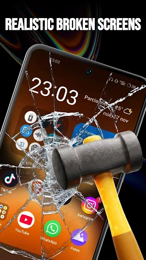 Funny Prank Broken Screen Screenshot 0