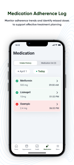 Medlink Patient Screenshot 1