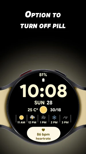 Aura Weather - Watch face Screenshot 3