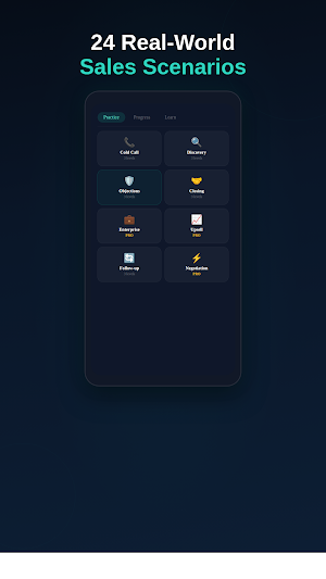Rehearse: AI Sales Practice Screenshot 1