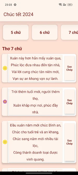 Mẫu câu chúc tết 2024 Screenshot 2