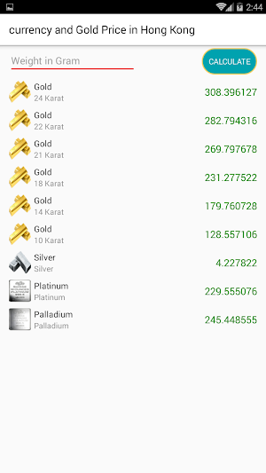 currency & Gold Price in Hong Kong Screenshot 3