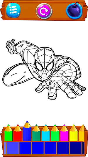 Super Hero Cartoons Coloring Screenshot 2