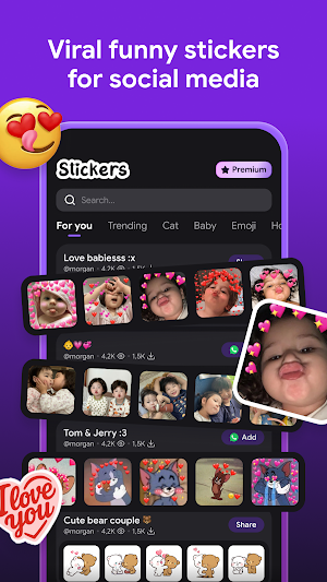 Sweetie Stickers: Love Romance Screenshot 1