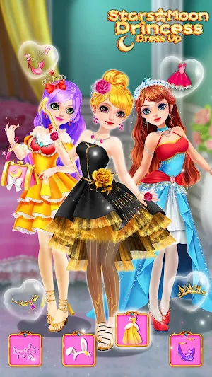 Star & Moon Princess Dress Up Screenshot 0