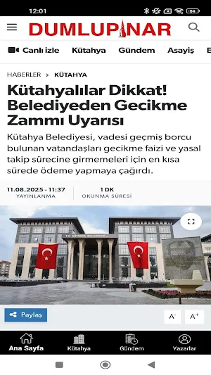 Dumlupınar Gazetesi Screenshot 1