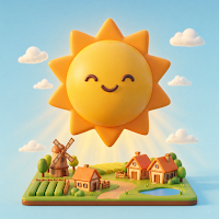 Tiny Sun: Cozy Town Puzzle