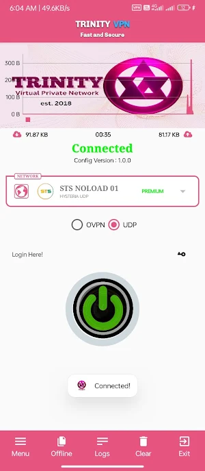 Trinity VPN Screenshot 2