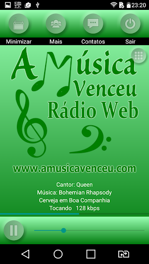Rádio Web A Música Venceu Screenshot 3