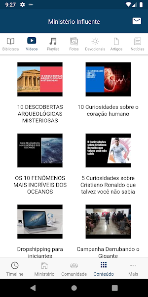 Ministério Influente Screenshot 3