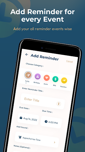 Event Reminder for All Events Screenshot 2