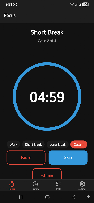 Pomodoro Task Timer Screenshot 1