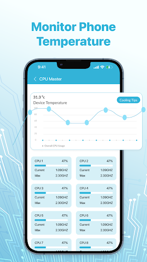 CPU Monitor: Phone Temperature Screenshot 1