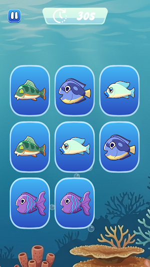 Fishy Sea World Flip Match Screenshot 3