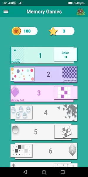 Genius Memory Games Screenshot 1