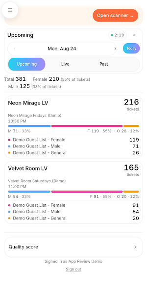 TGH Ticketing Screenshot 1