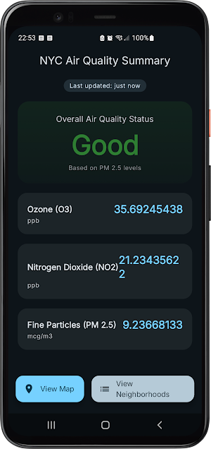 NYC Air Quality Tracker Screenshot 3