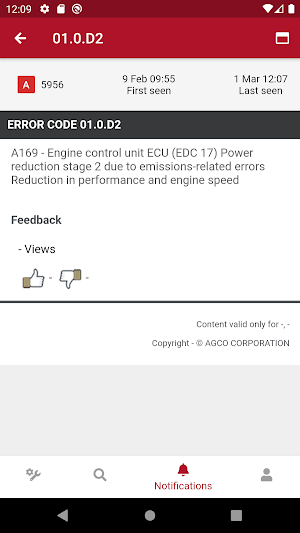 AGCO Connect Dealer App Screenshot 2