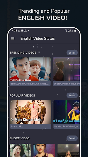 English Video Status Screenshot 0